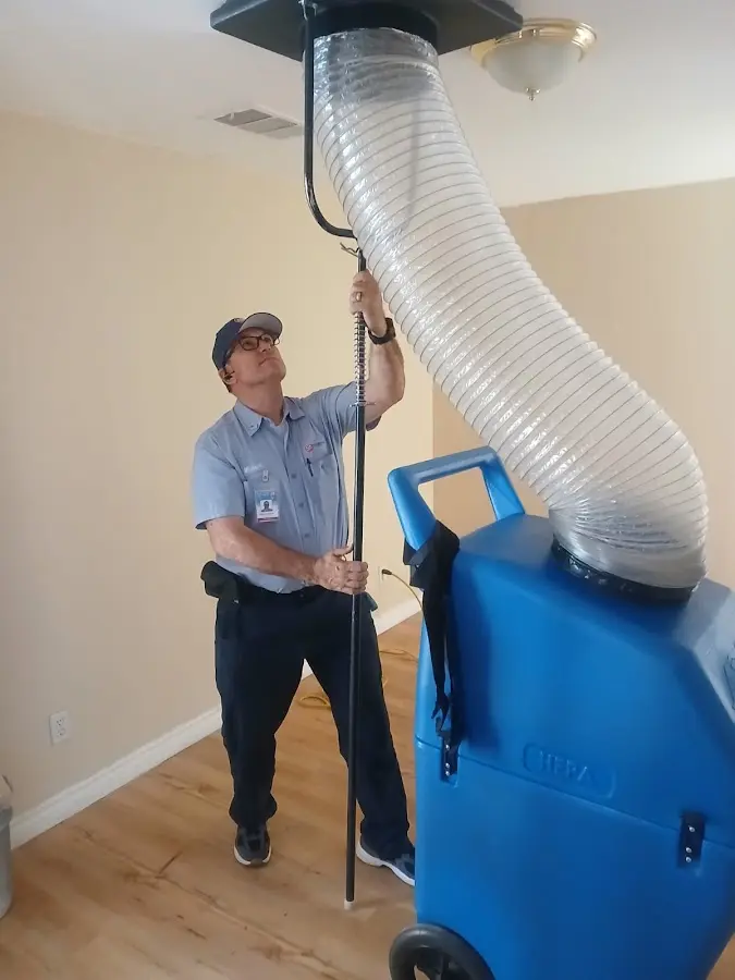 Mini Split Installation technician using HEPA equipment in Sierra Vista Southeast